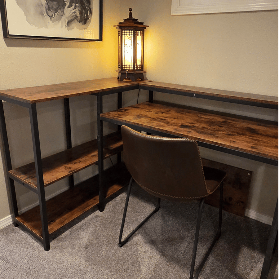 Spacious work area/desk