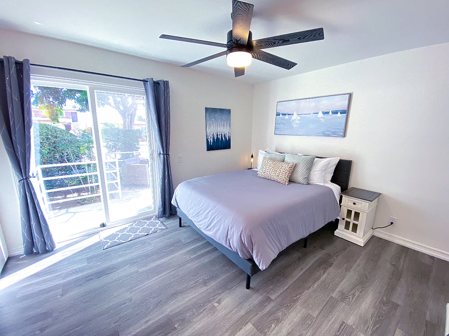 Bedroom 1. Queen Bed and extra Air Bed