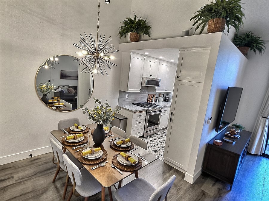 Dining Rm/Kitchen area