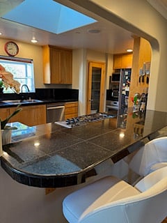 Kitchen view from Bar Counter