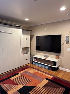 Bedroom 2/Media room with a very comfortable Queen Sized Murphy Bed