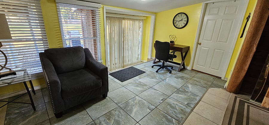 Work space and reading couch