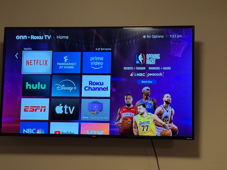 SmartTV... isn't that an oxymoron? In any case, it's connected to the internet and ready to go.