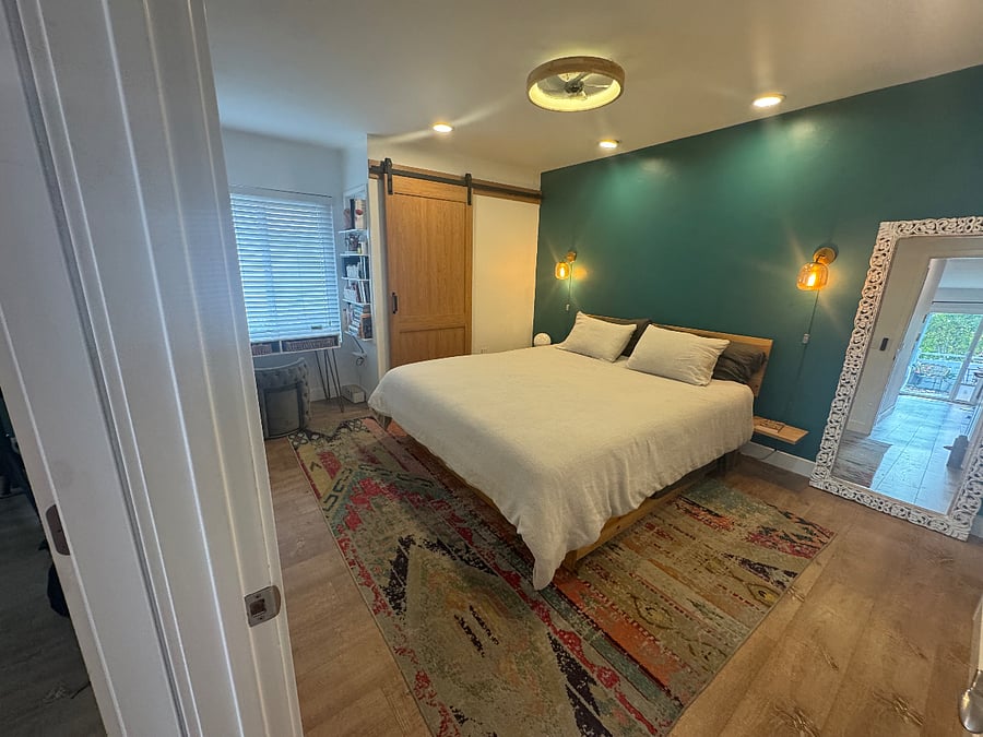 Primary bedroom with California King