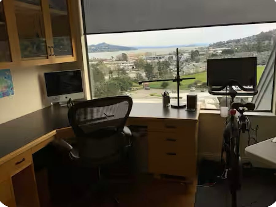 2 station office and pelaton