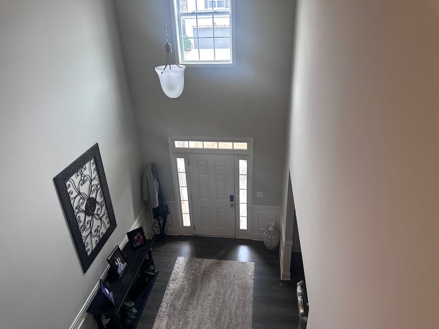 View of foyer from upstairs.