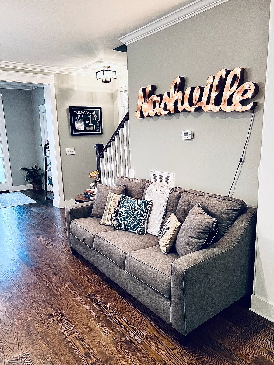 Sitting area with pull out sleeper sofa on main level