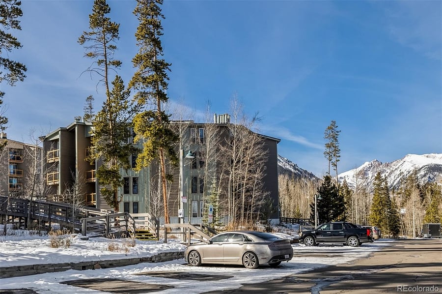 Parking and view of condo