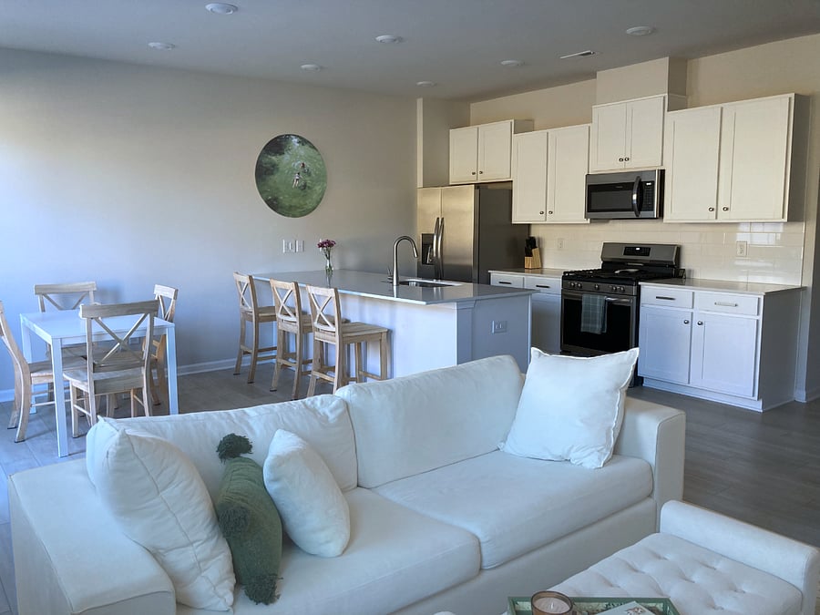 Open-concept living space