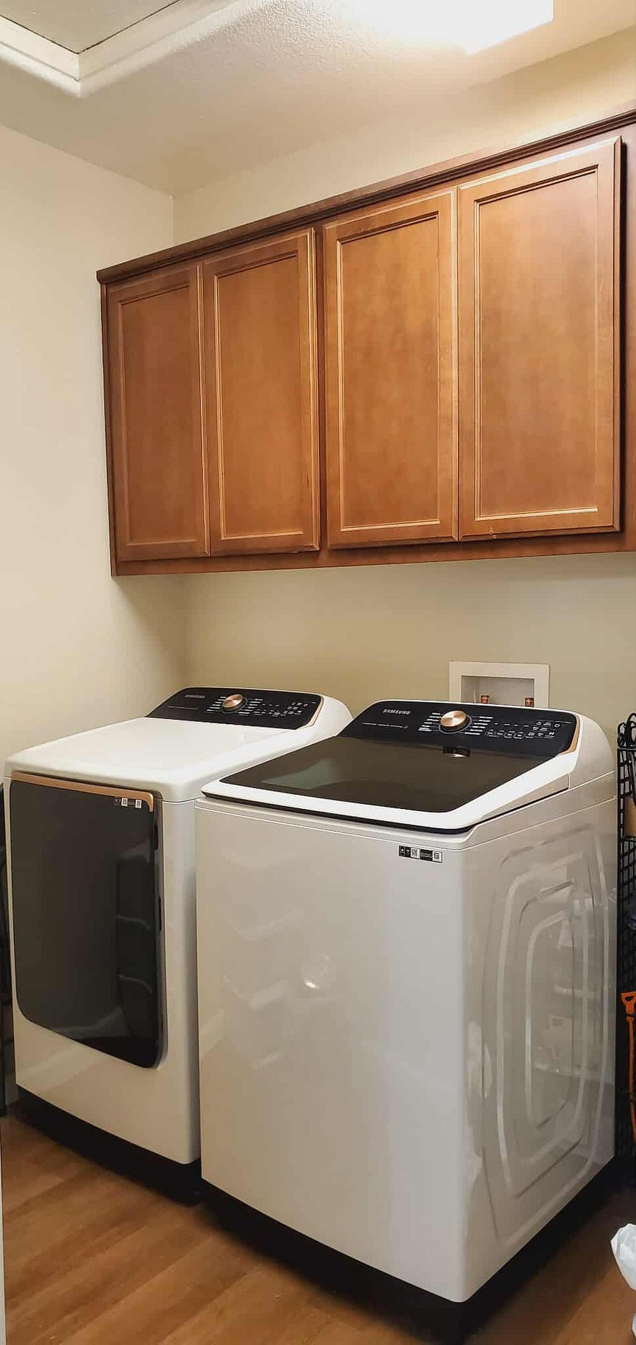 Extra-large washer and dryer.