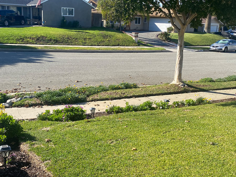 Parking space in front of home