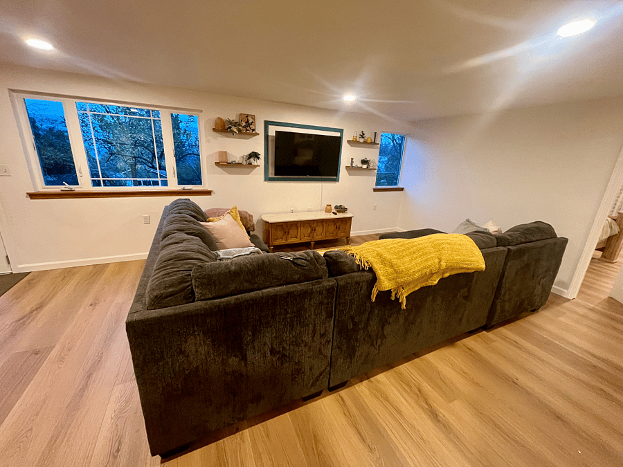 Living Room from Bathroom Entrance
