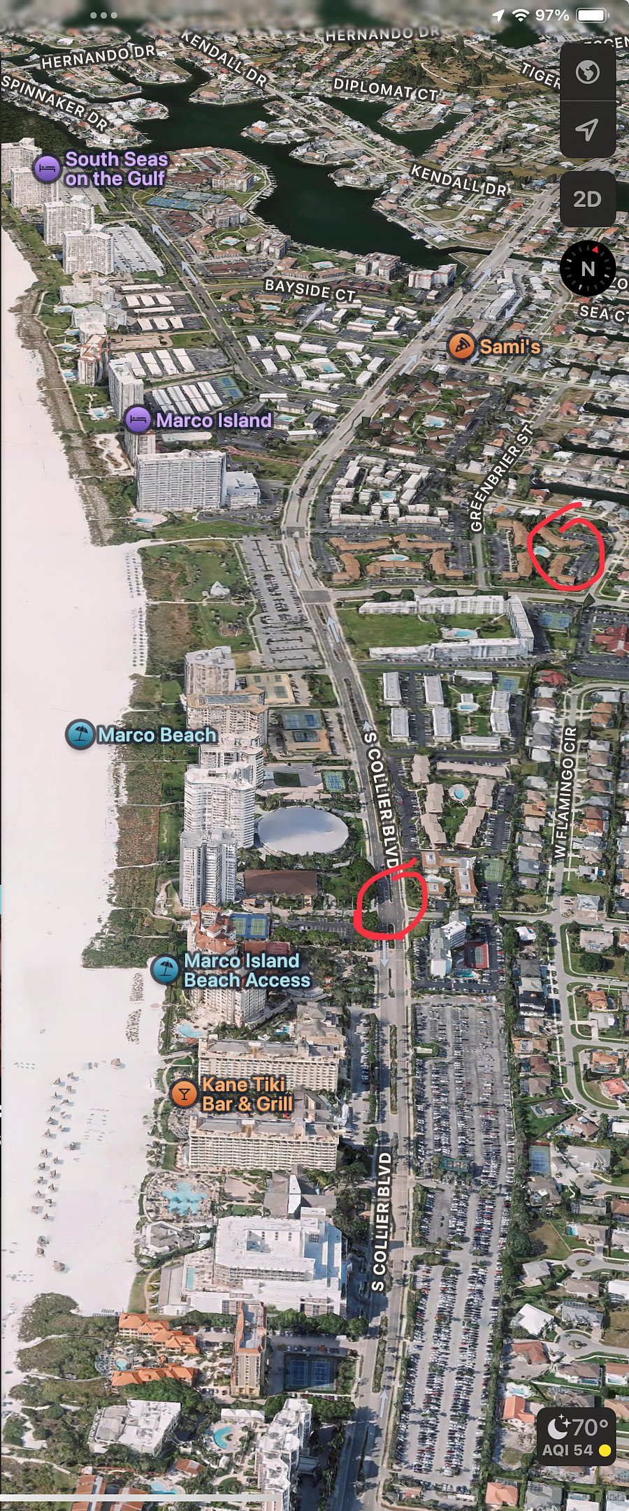 .7 miles to pedestrian beach access