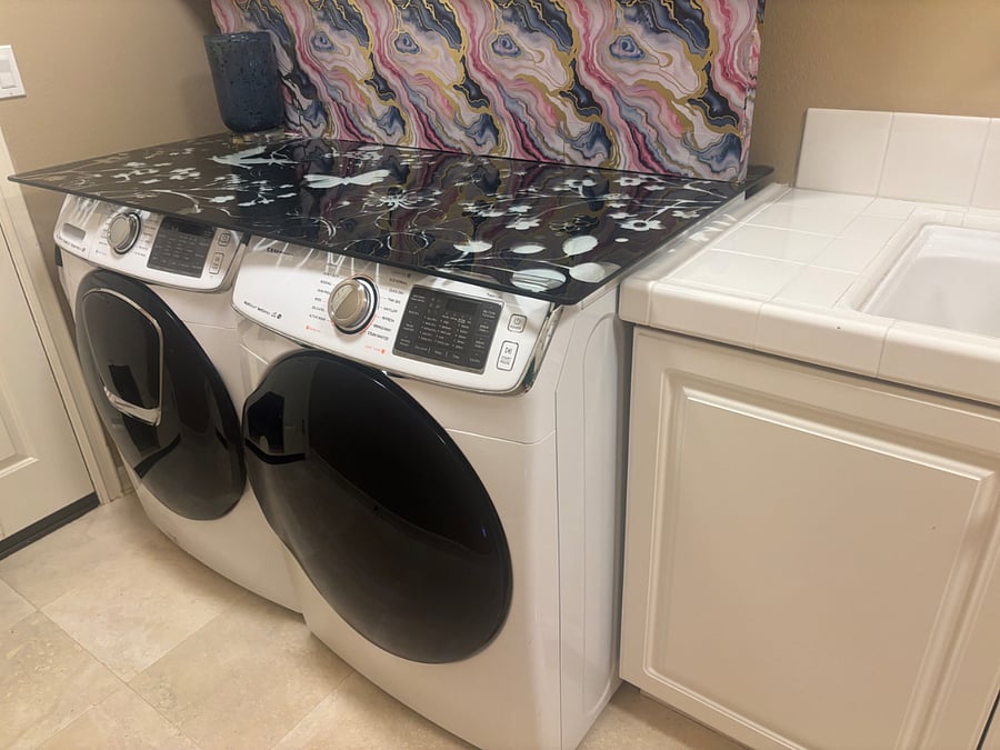 Washer/Dryer and Laundry sink