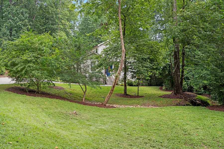 Front view from driveway entering property. The beauty of nature and wildlife.