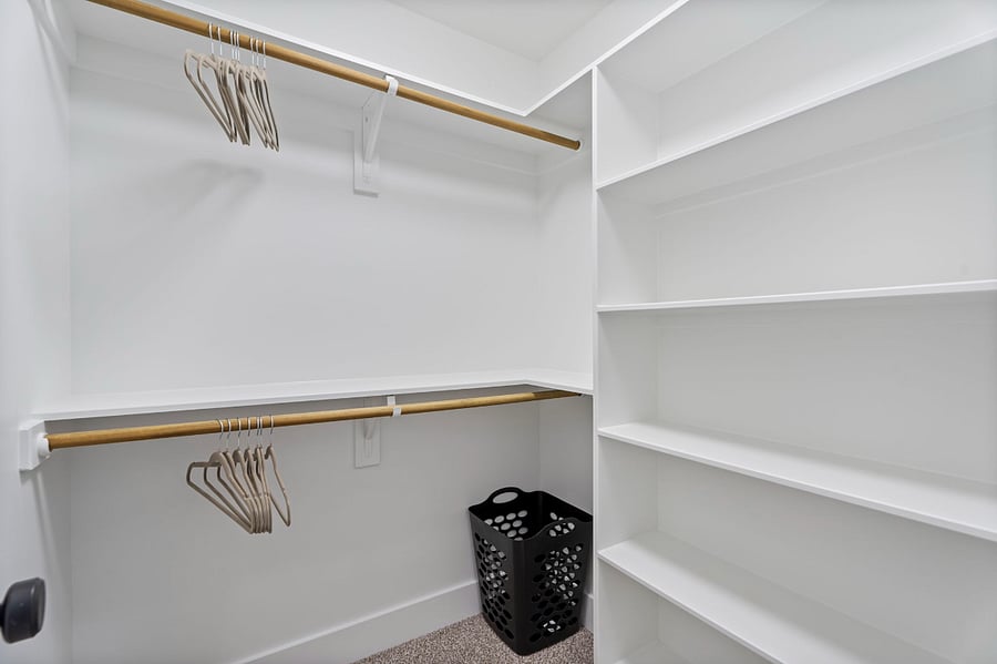 Custom built-ins in closet.