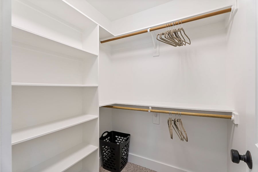 Custom built-ins in closet.