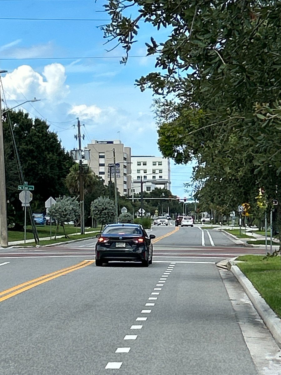 view from driveway with Holmes Regional Hospital