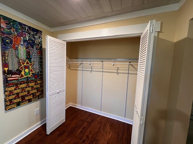 large closet in bedroom