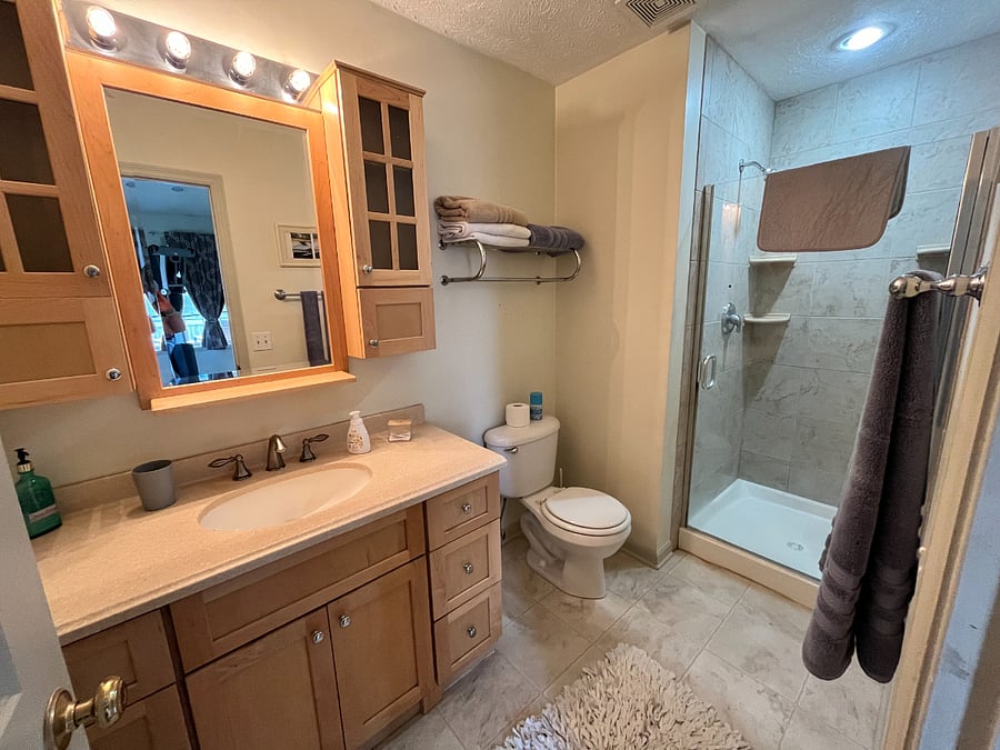 on suite bathroom