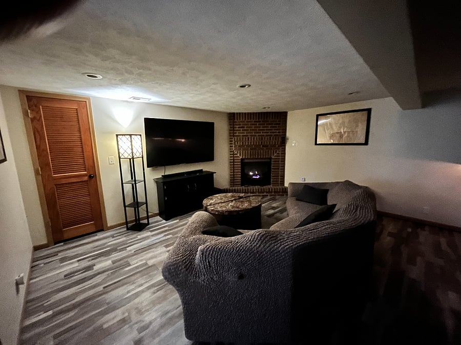 downstairs family room