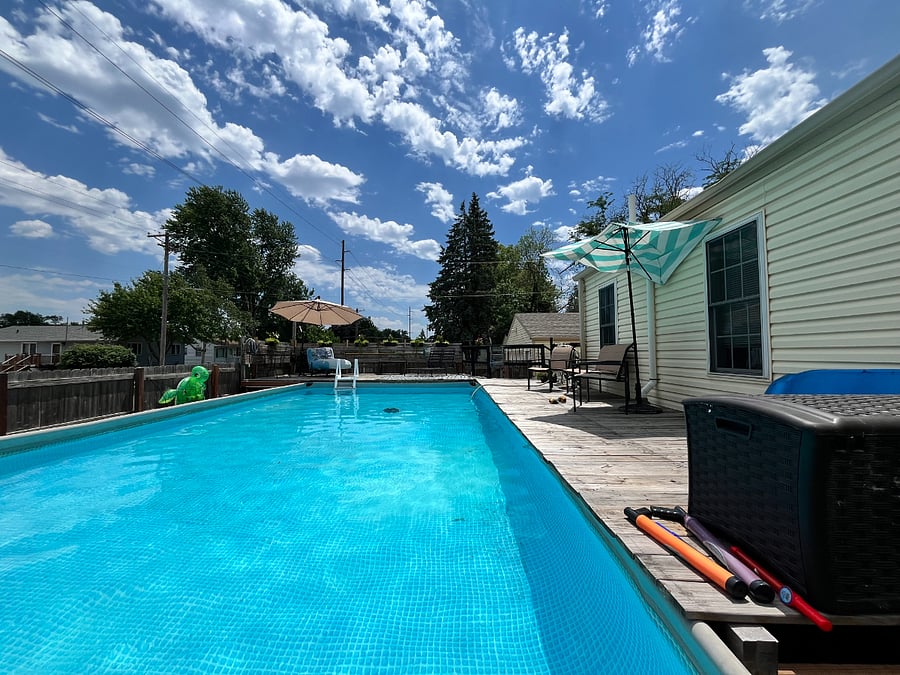 pool and deck