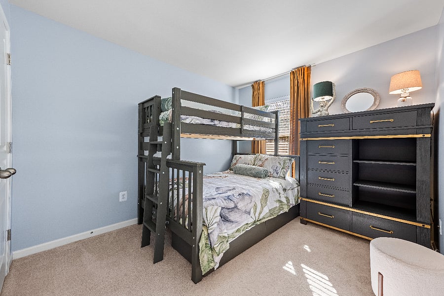 Kids room bunk bed, twin and full size