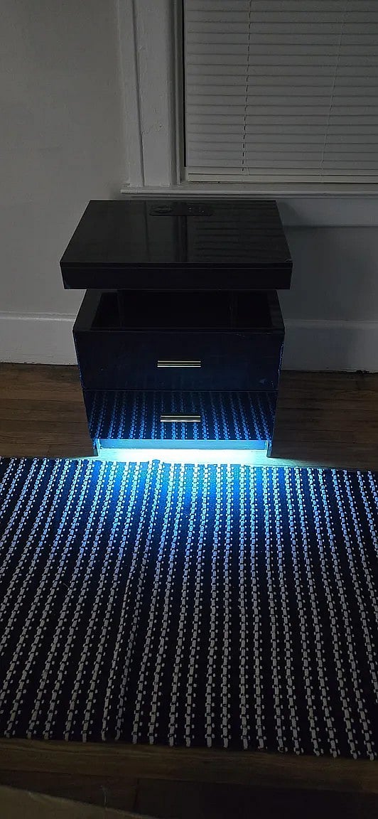 LED nightstand, wireless and USB/C charger in each b
edroom