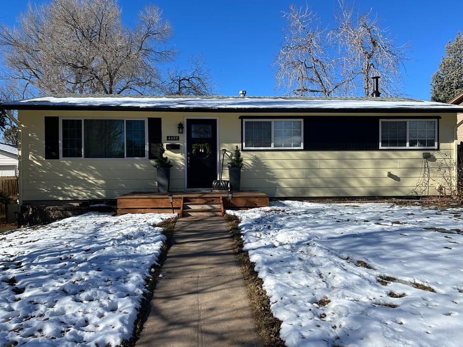 Front of house, winter 2025