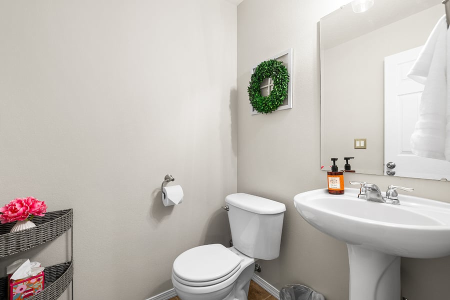 Main floor powder room