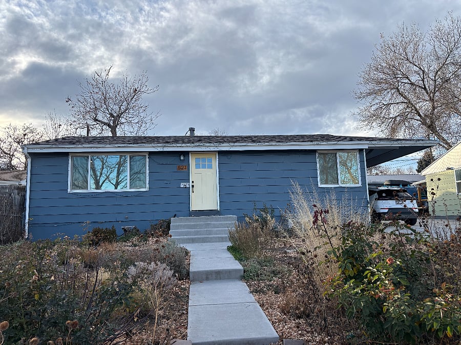 Your rooms are on the right side of the house. EV charging is available under the carport.