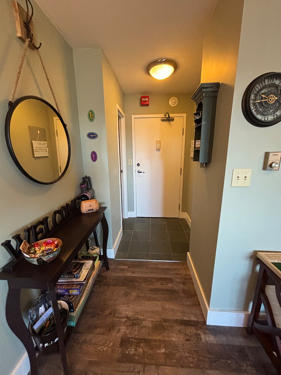 Entry way. Large closet off entry