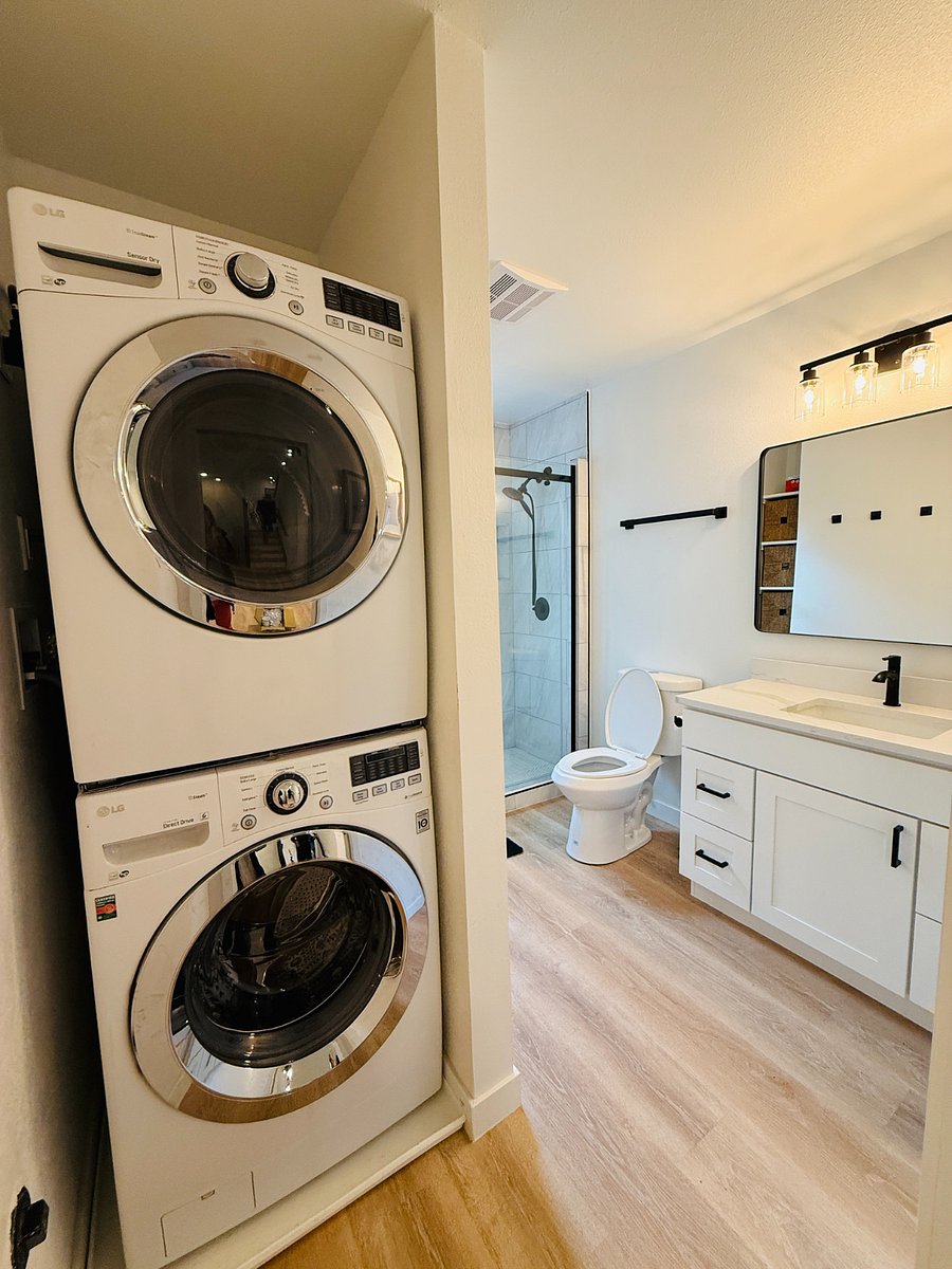 downstairs .75 bath & laundry