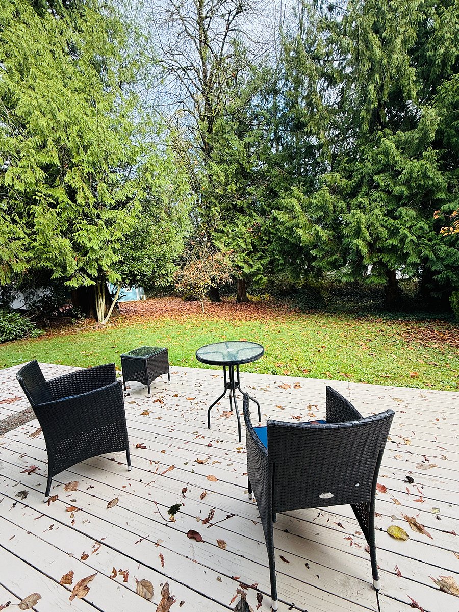 Relaxing back deck now furnished!