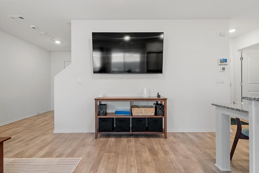 65 Inch Smart TV on Swivel Arm- shared common space