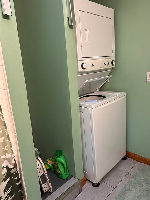 Washer and dryer. 