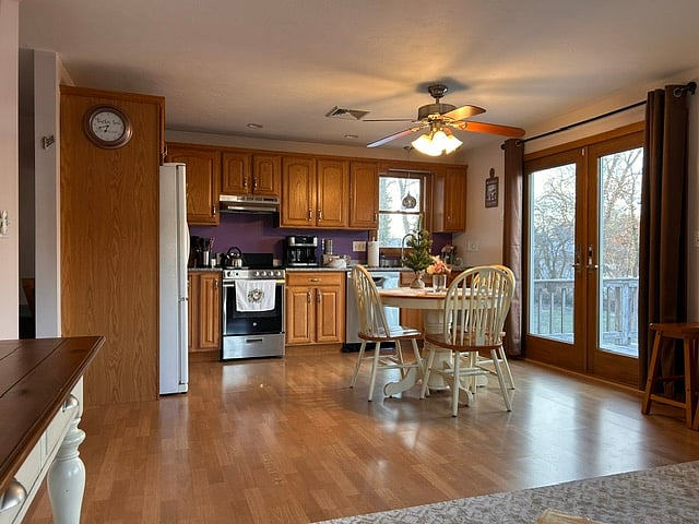 Dining and kitchen area. 