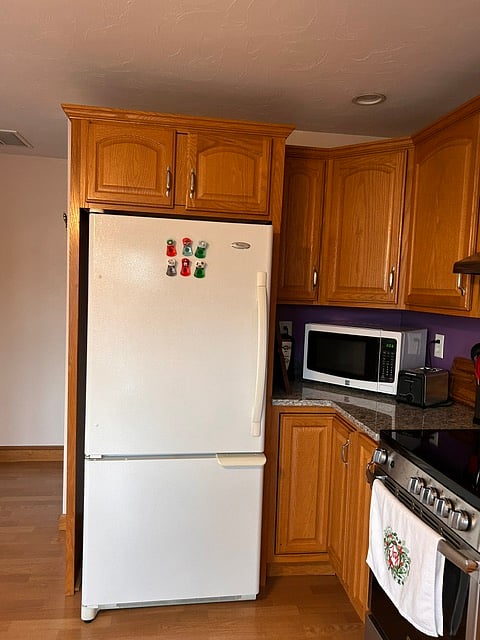 Good size fridge and freezer. 
