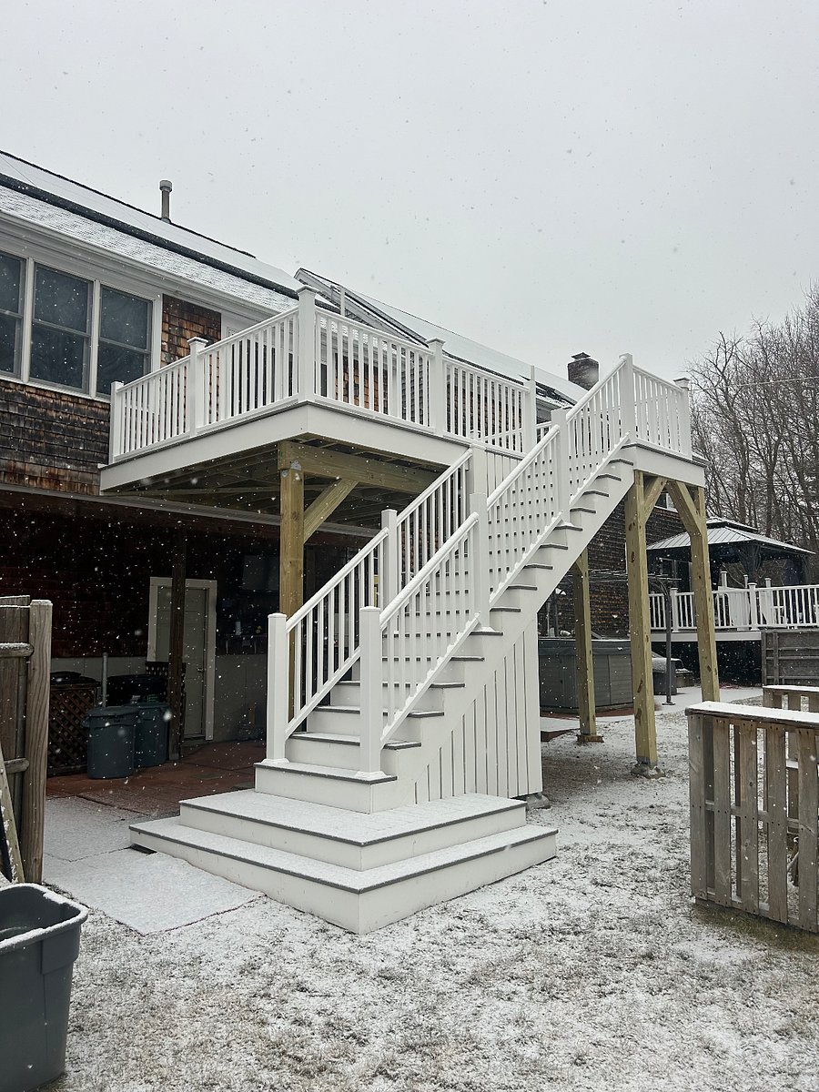 Back Yard View of the New Deck