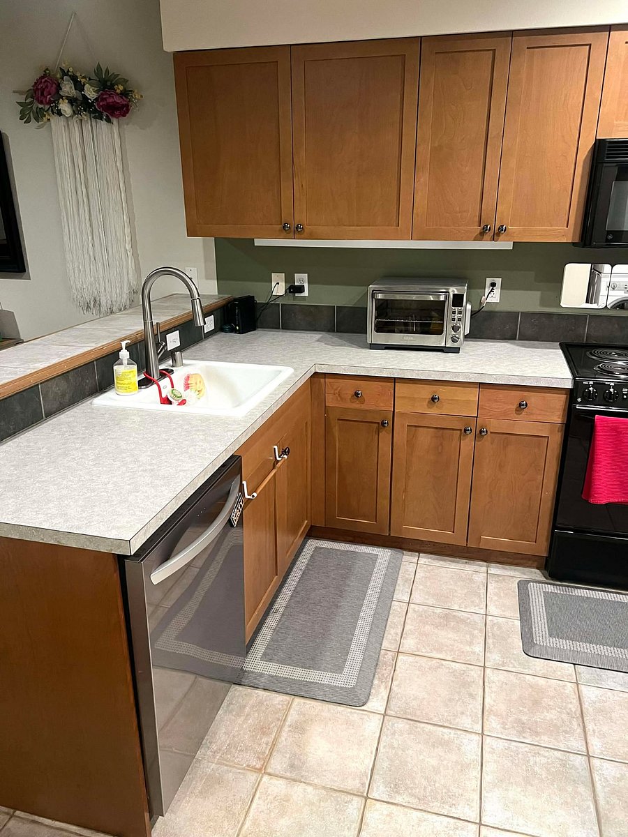 Kitchen with new dishwasher