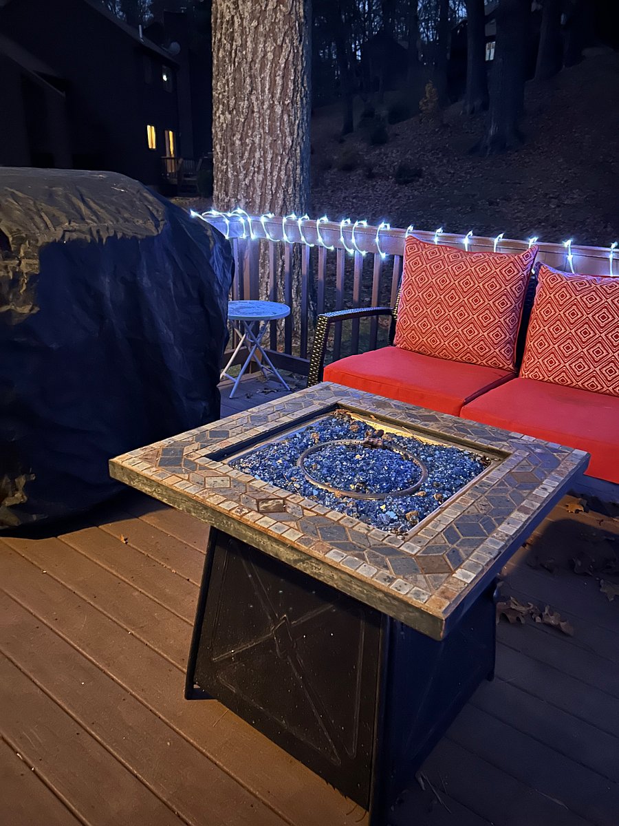 Outdoor propane fireplace and Grill   