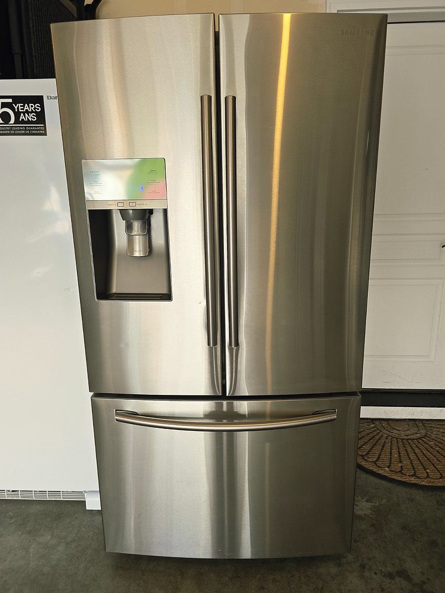 Private full size refrigerator in garage