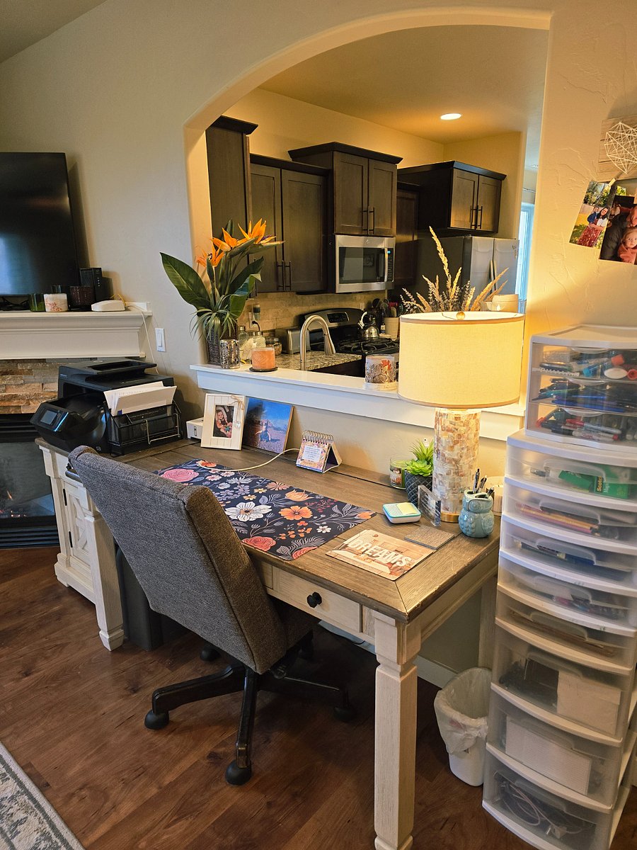 Work space and printer