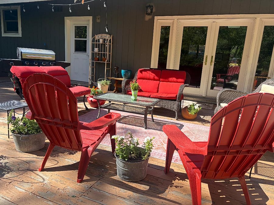 Backyard deck
