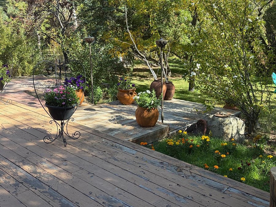 Backyard deck