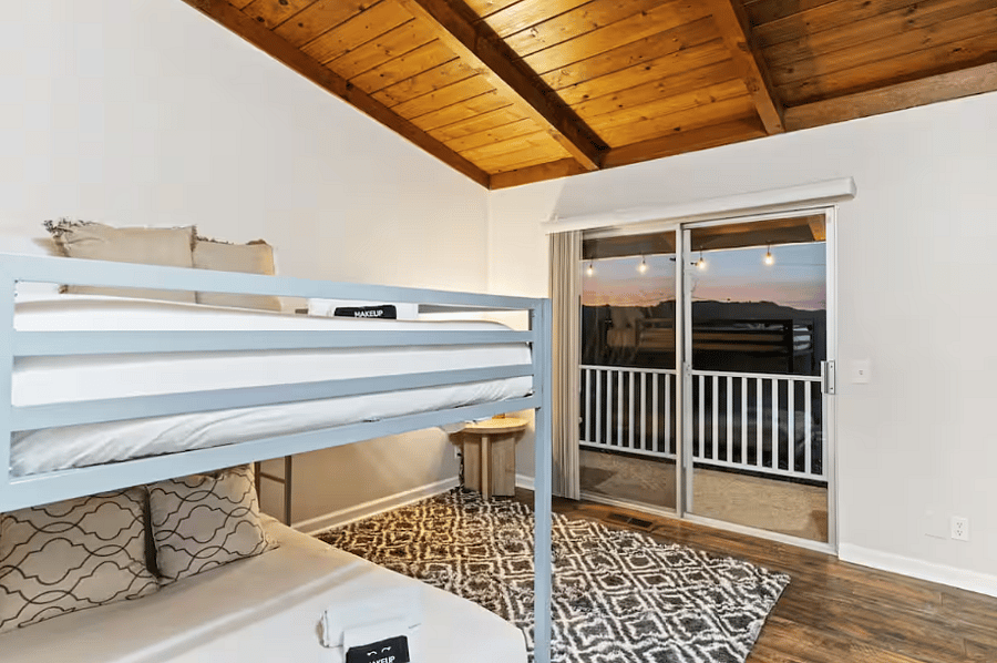 Upstairs: Bunk beds