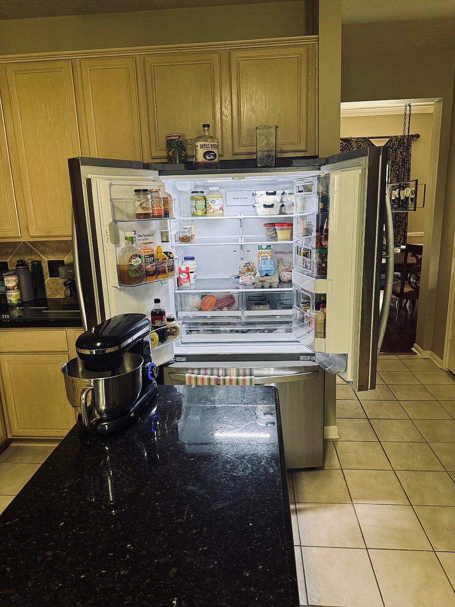 One of two spacious refrigerators, great for meal prep!