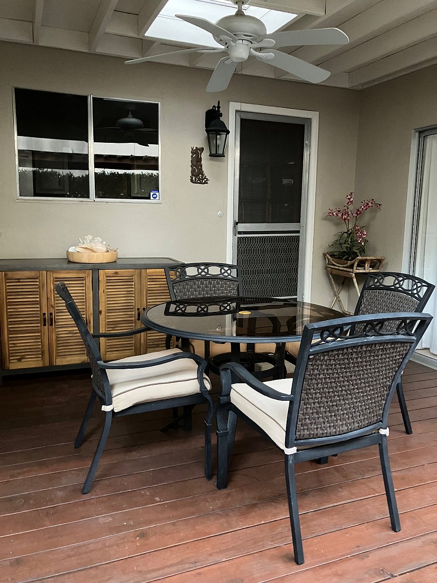 Patio off kitchen