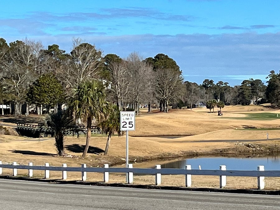 Golf course.