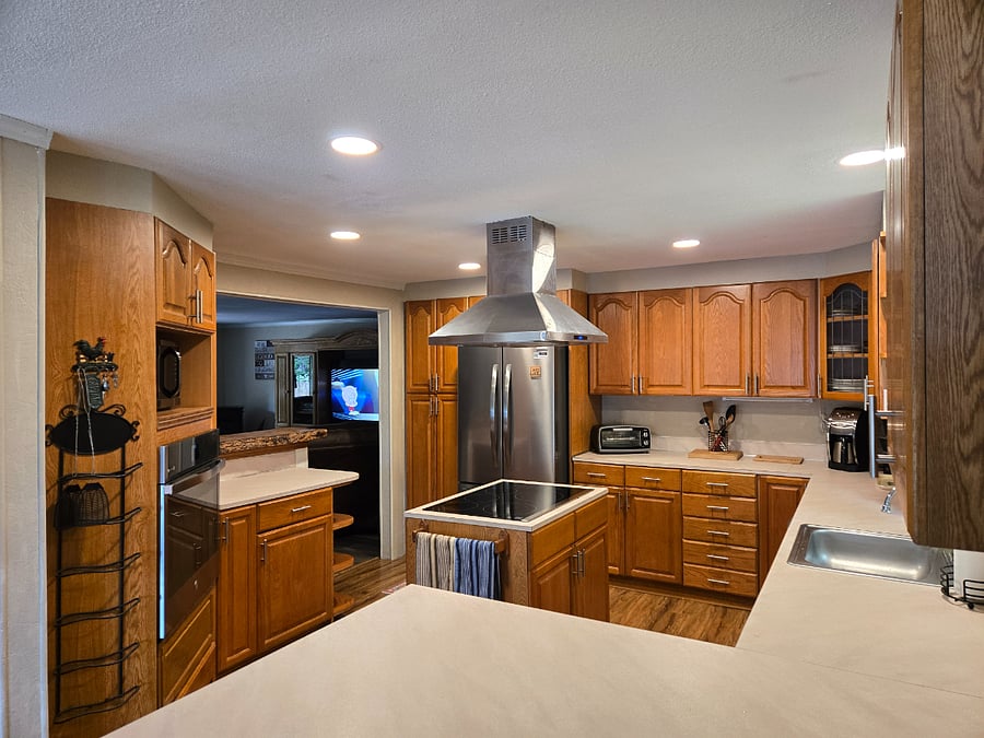 Kitchen looking to Living Room